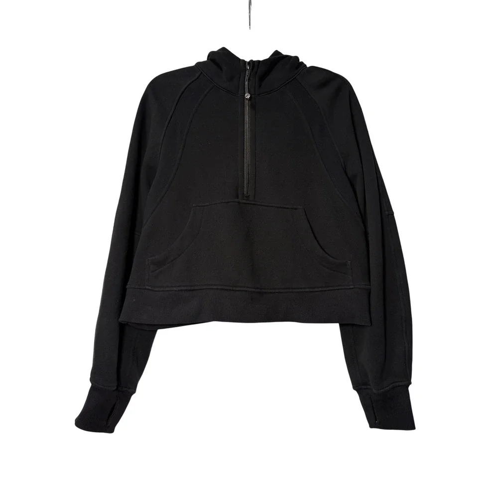 Lululemon Scuba Oversized‎ Half Zip Hoodie Black XS/S